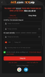 đăng ký 66b com
